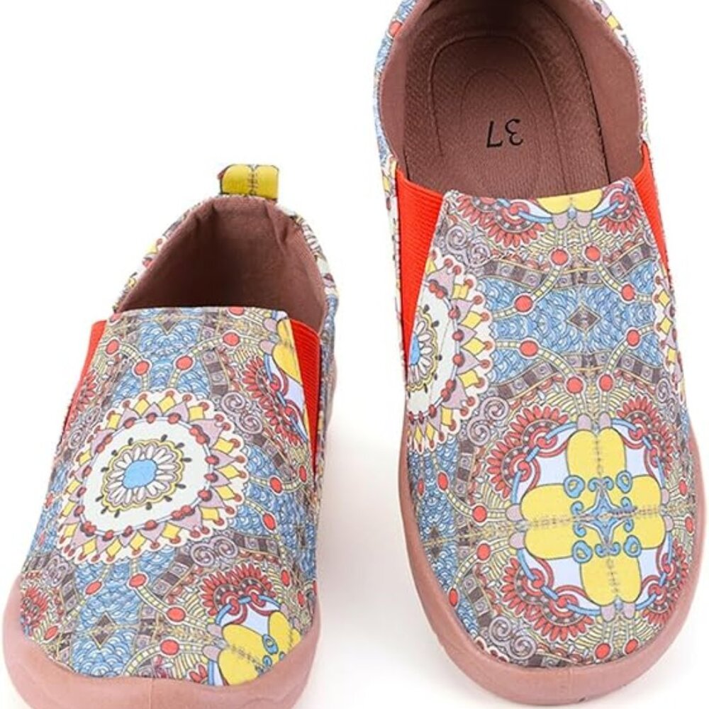 NEW W/ TAGS: HiGropcore Women's Art Casual Loafers Slip On Canvas Walking Shoes